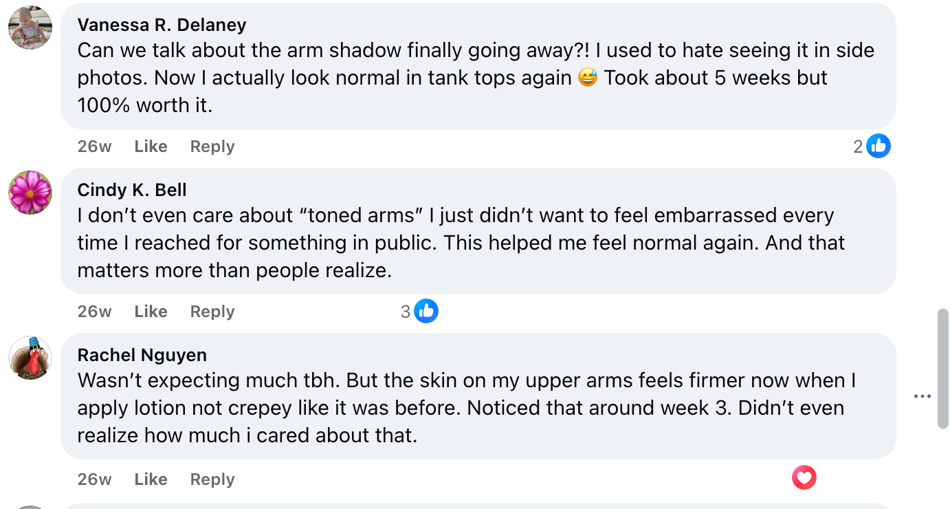 Facebook comment screenshot